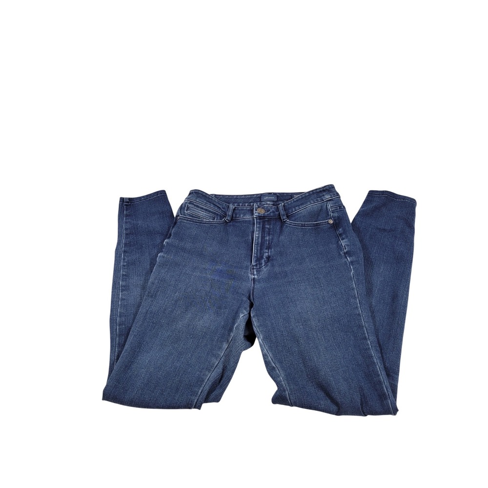 J.Jill Premium-Flex High-Rise‎ Leggings Women 4T Blue Excellent Skinny Jeans